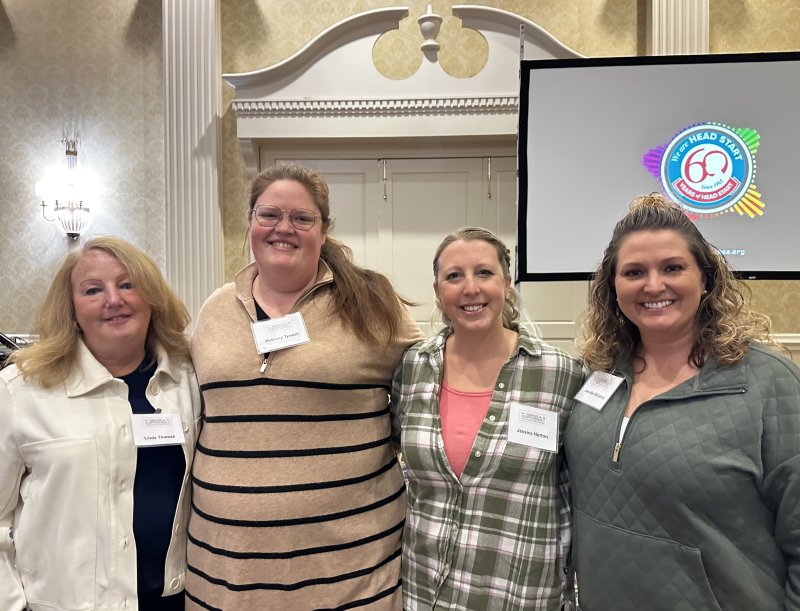 Little Vikings prekindergarten teachers (l-r) Linda Thomas, Bethany Tyndall, Jess Horton and Jen Williams attend the 2025 Making a Difference Conference in Dover. SUBMITTED PHOTOS